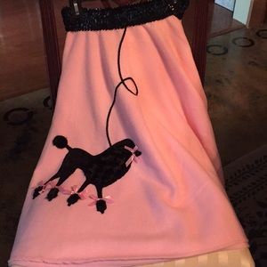 Girls’ 50 Grease Pink Poodle Skirt Sequin Waist